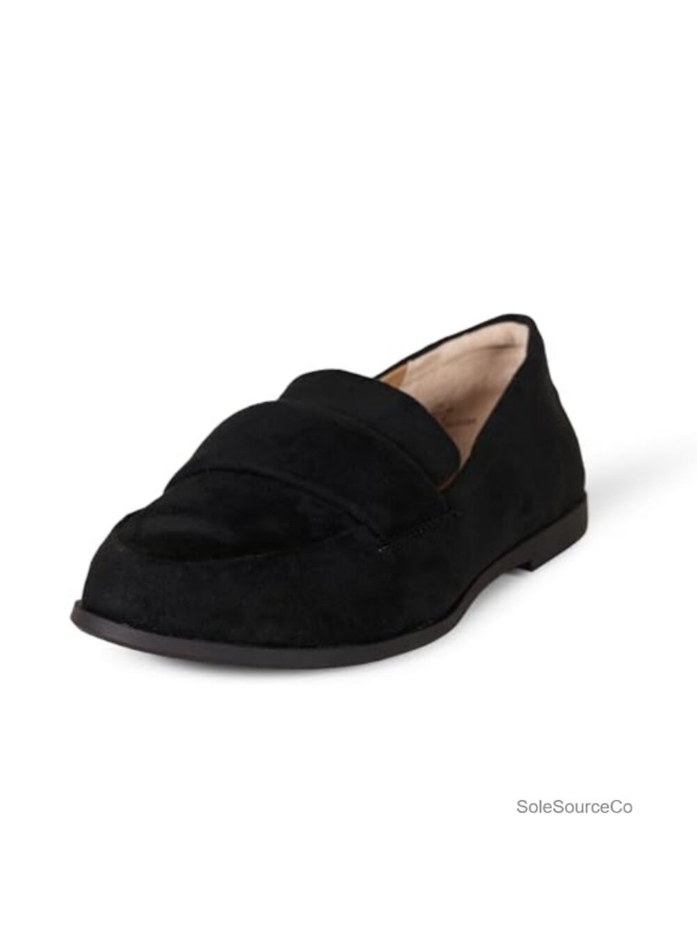Women's Faux Leather Almond Toe Loafers with Memory Foam Insole